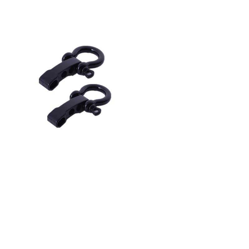 DODXIAOBEUL 10 Set Adjustable Alloy Umbrella Rope Holder, U Shape Anchor Shackle, Does Not Fade (Black) - Image 4